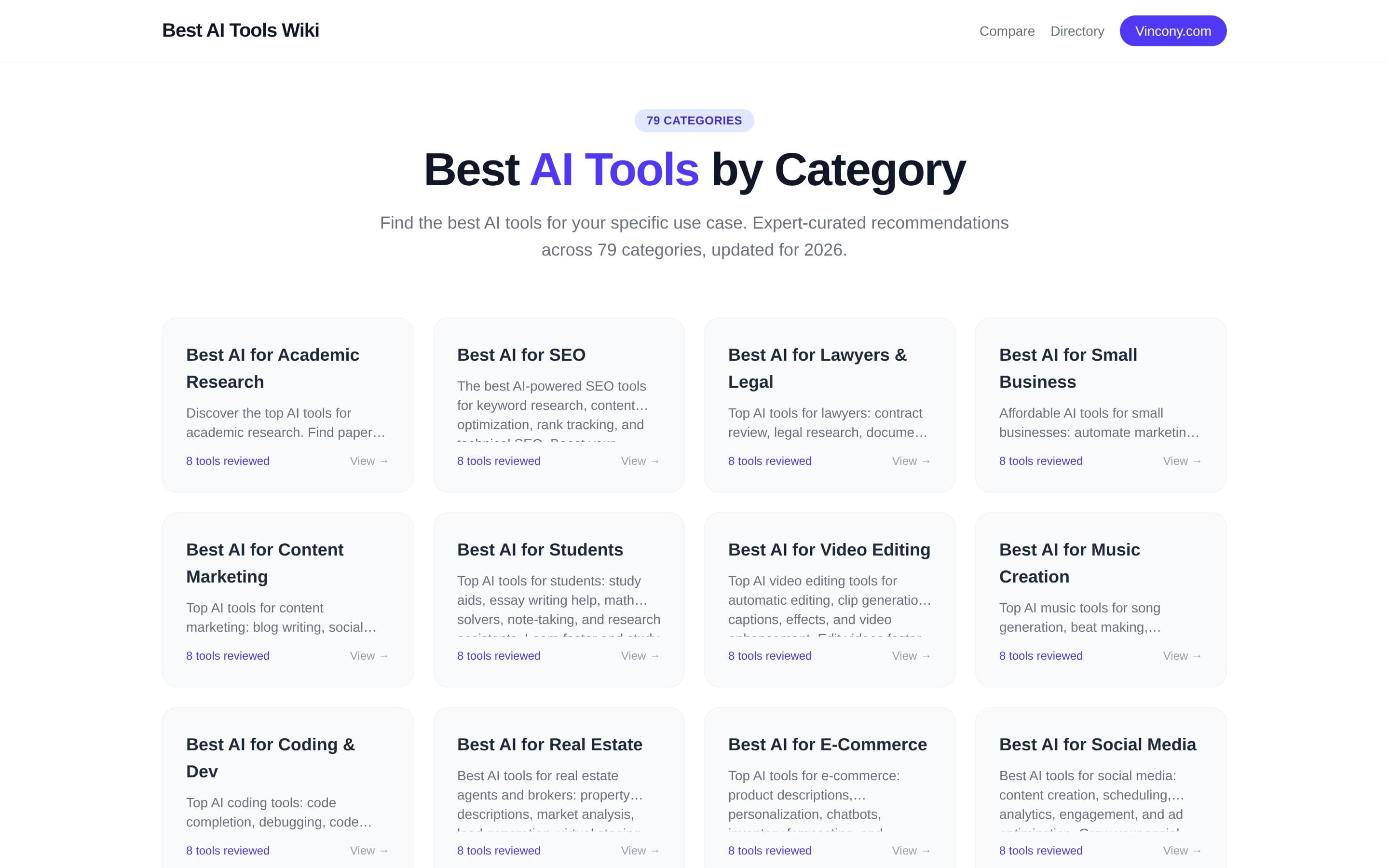 Best AI Tools Wiki screenshot thumbnail 3