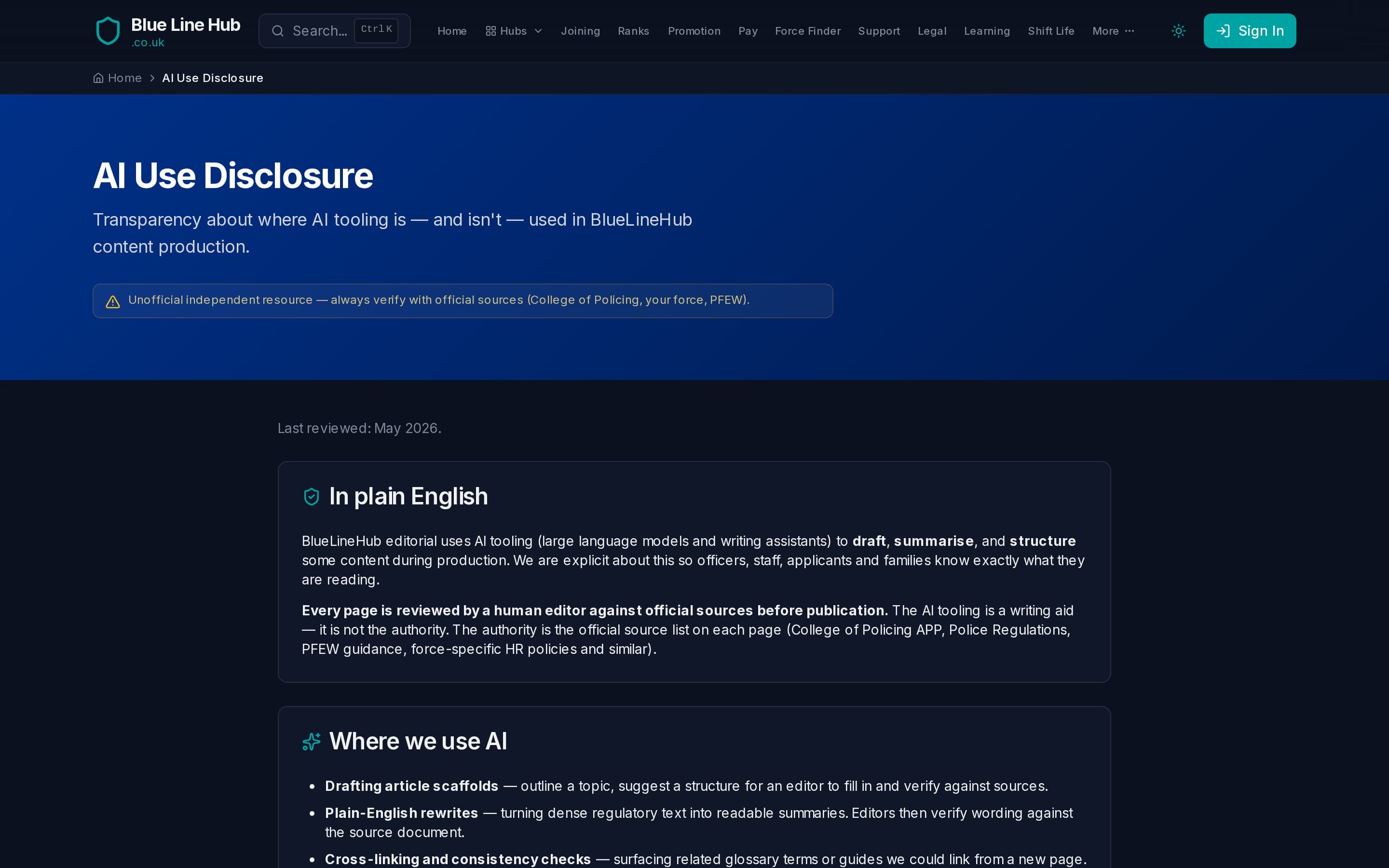 Blue Line Hub screenshot thumbnail 2