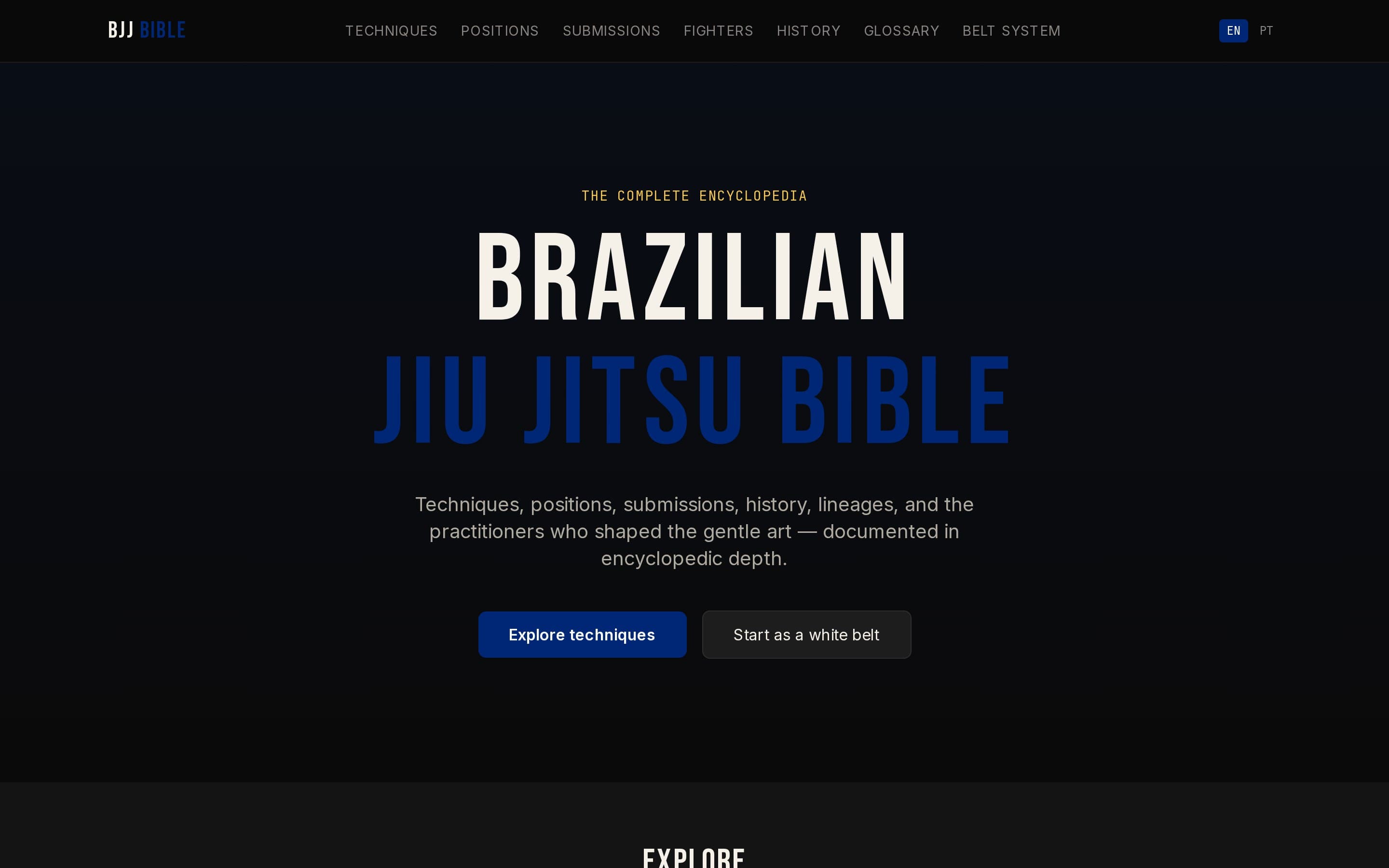 The Brazilian Jiu-Jitsu Bible homepage