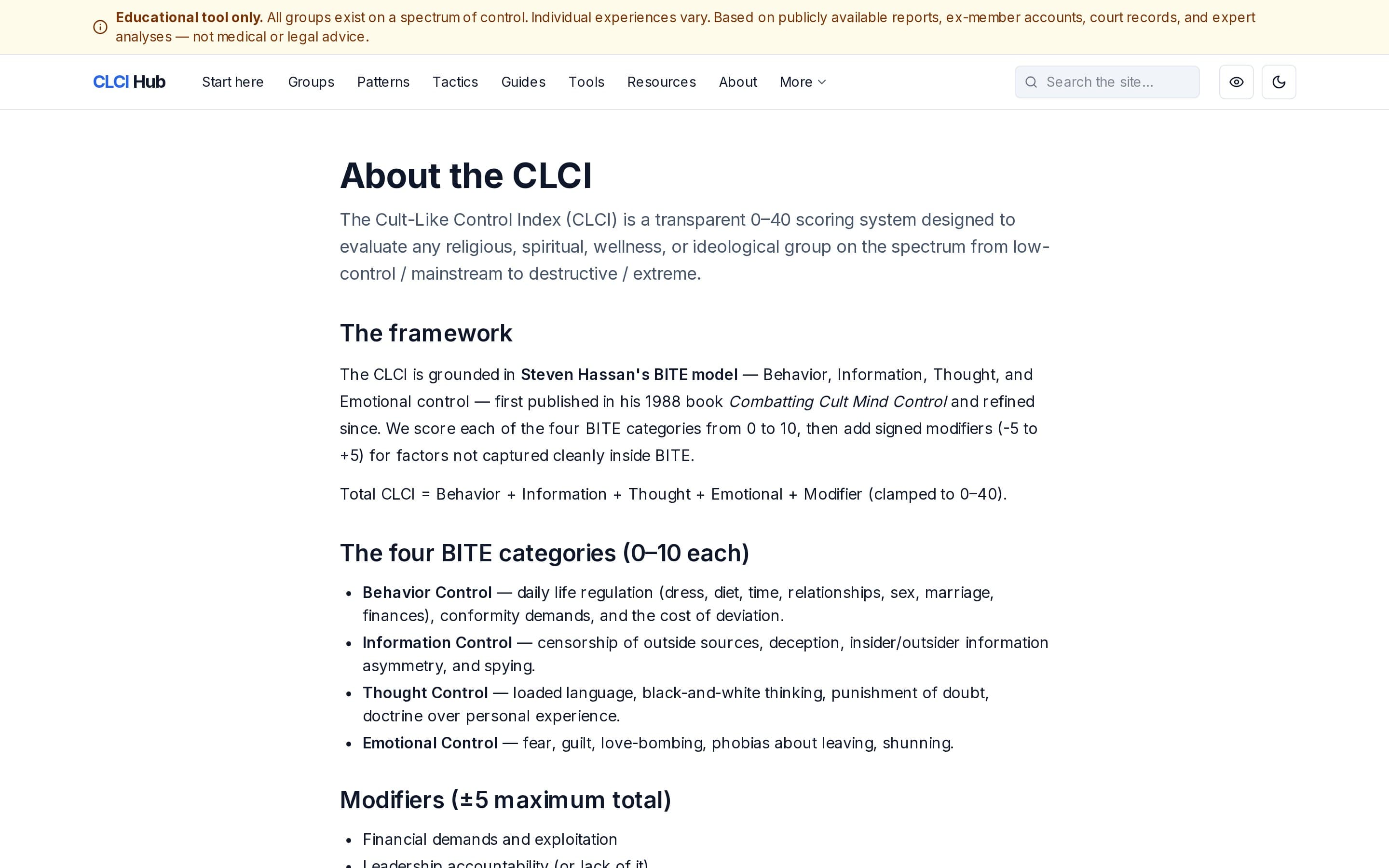 CLCI Hub screenshot thumbnail 2