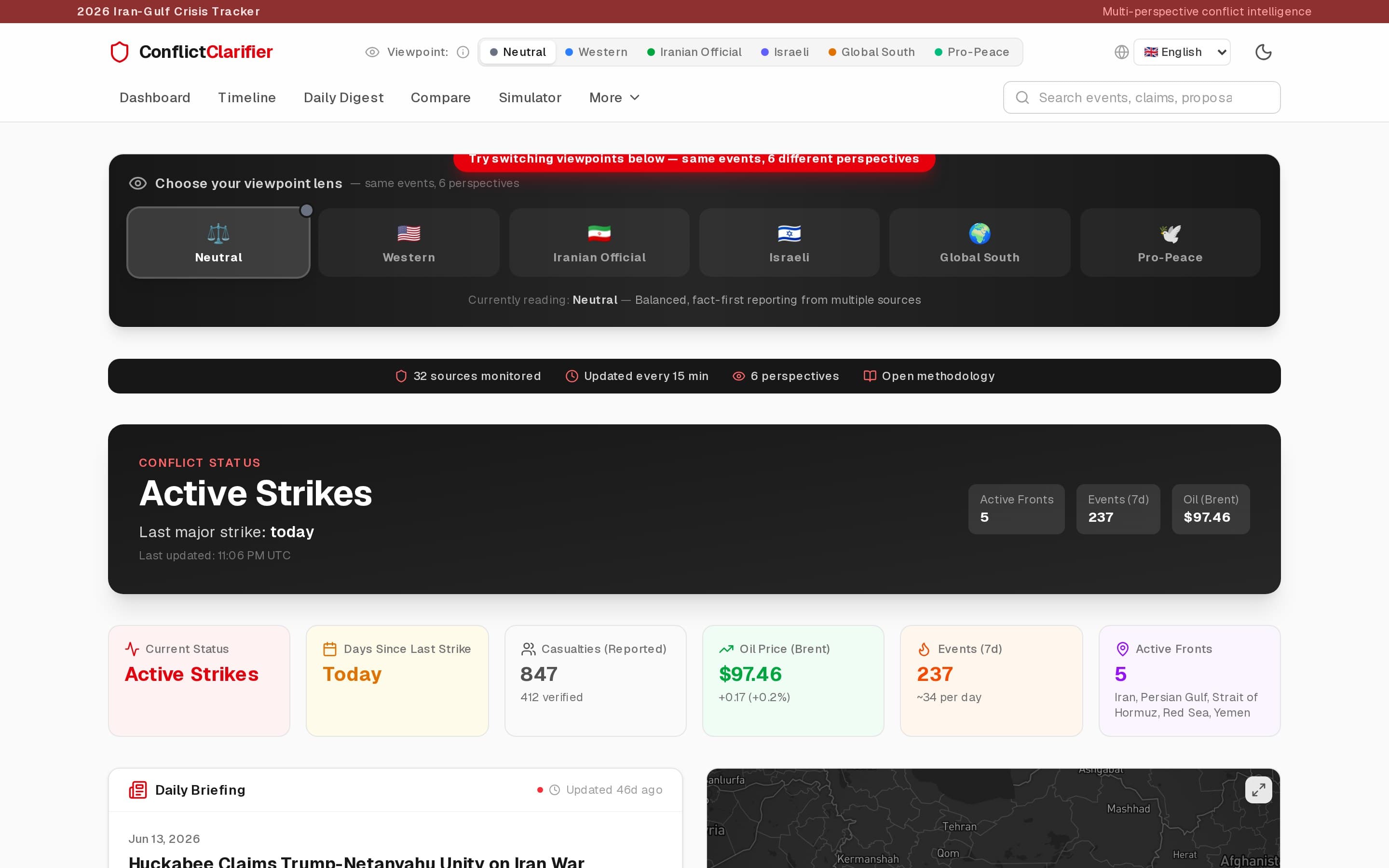 The Conflict Clarifier homepage