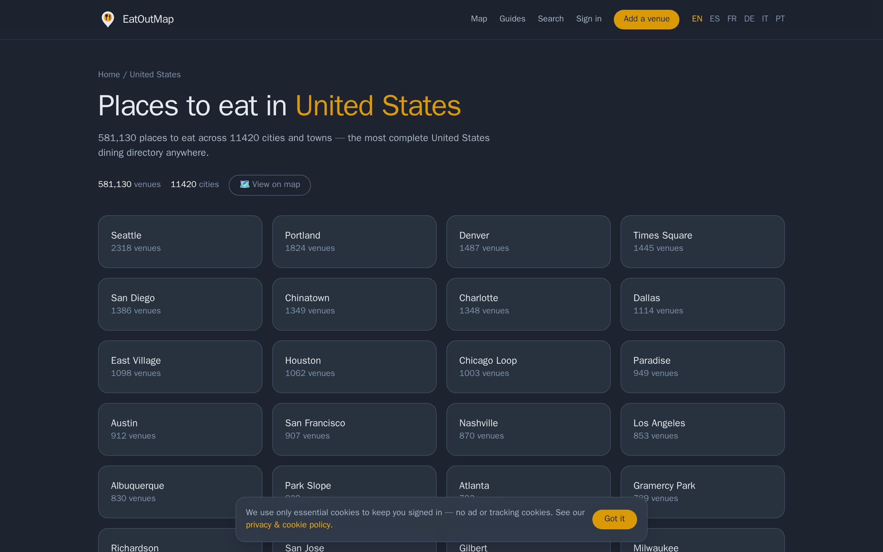 EatOutMap screenshot thumbnail 2