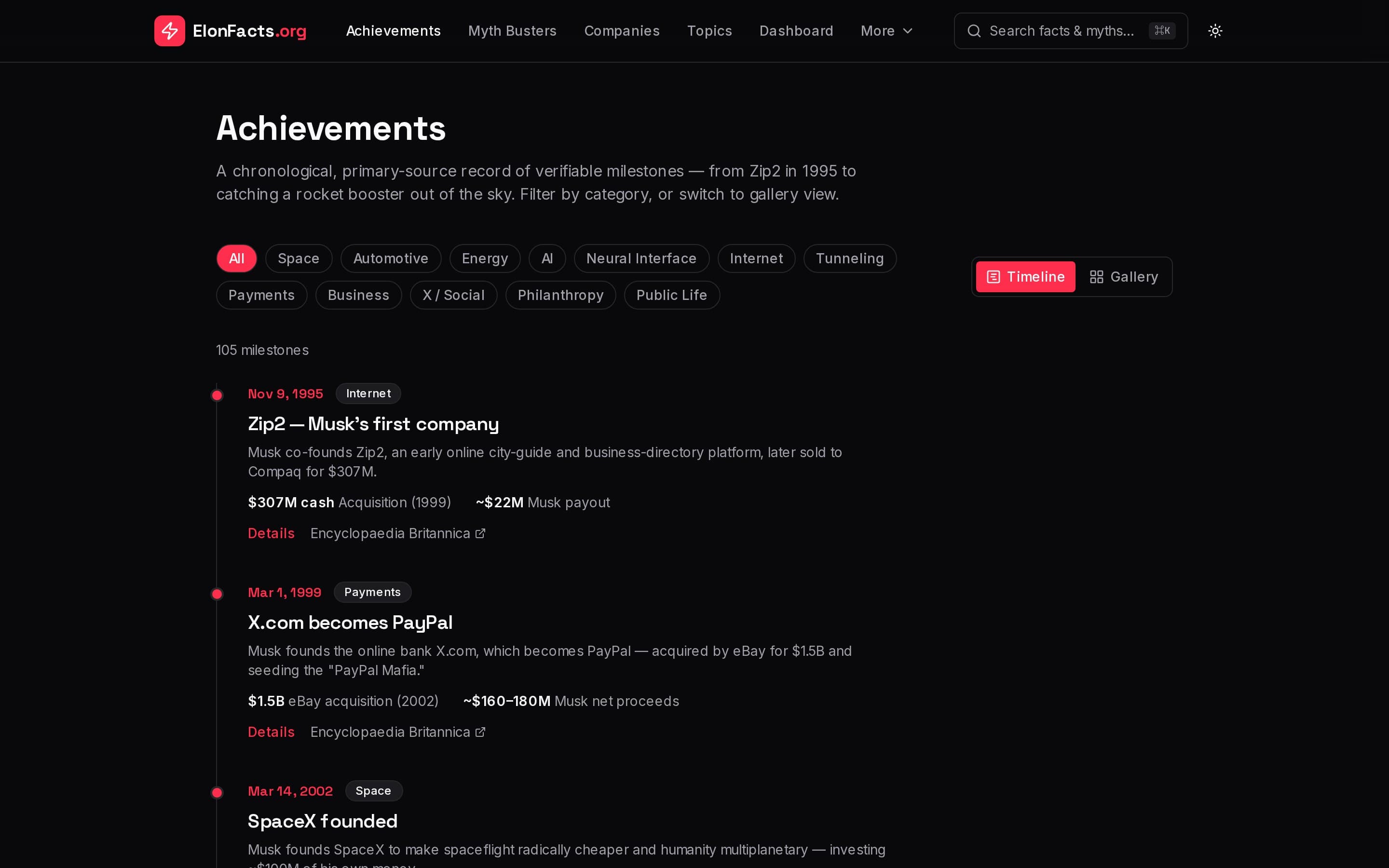 ElonFacts screenshot thumbnail 2