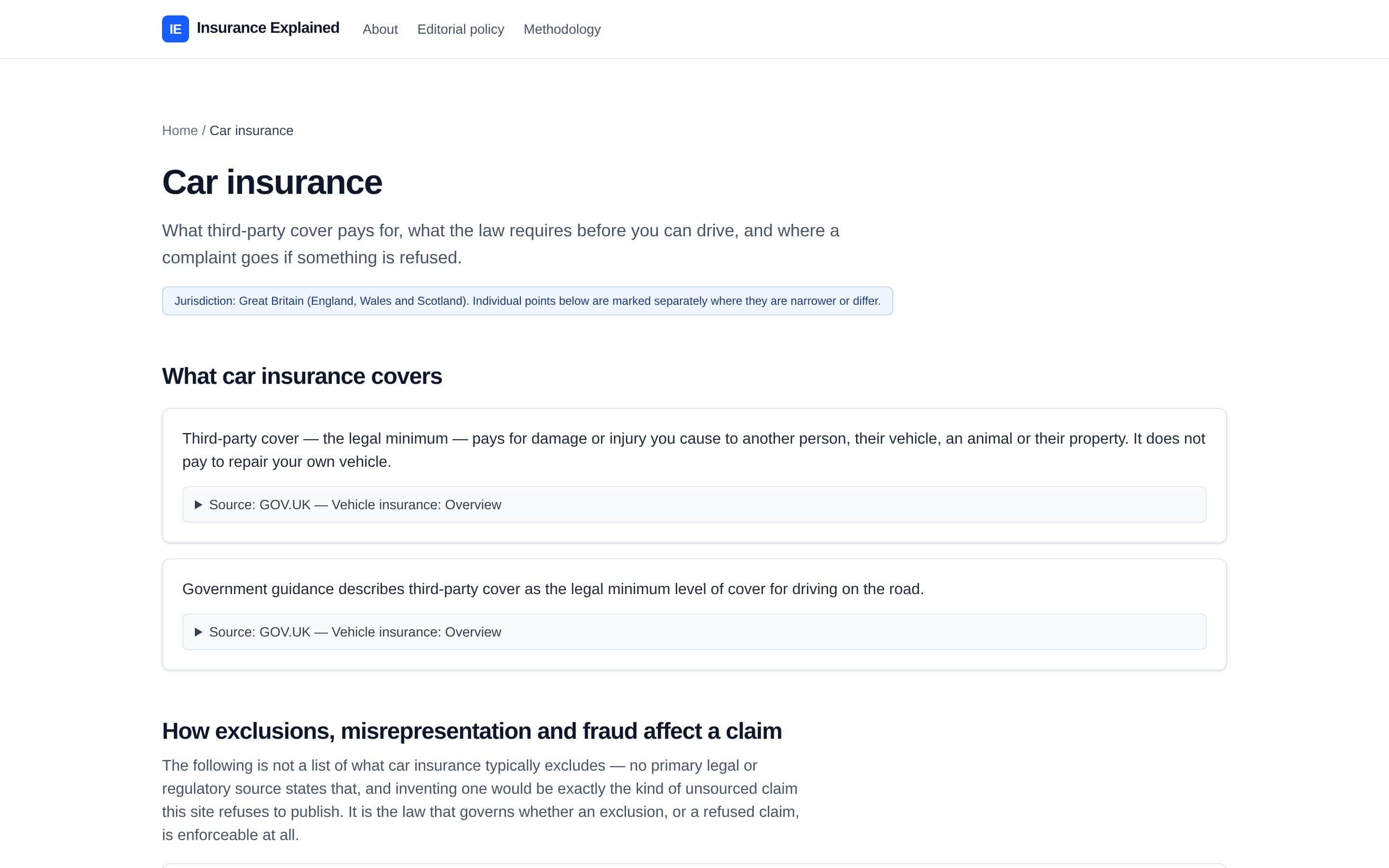 Insurance Explained screenshot thumbnail 2