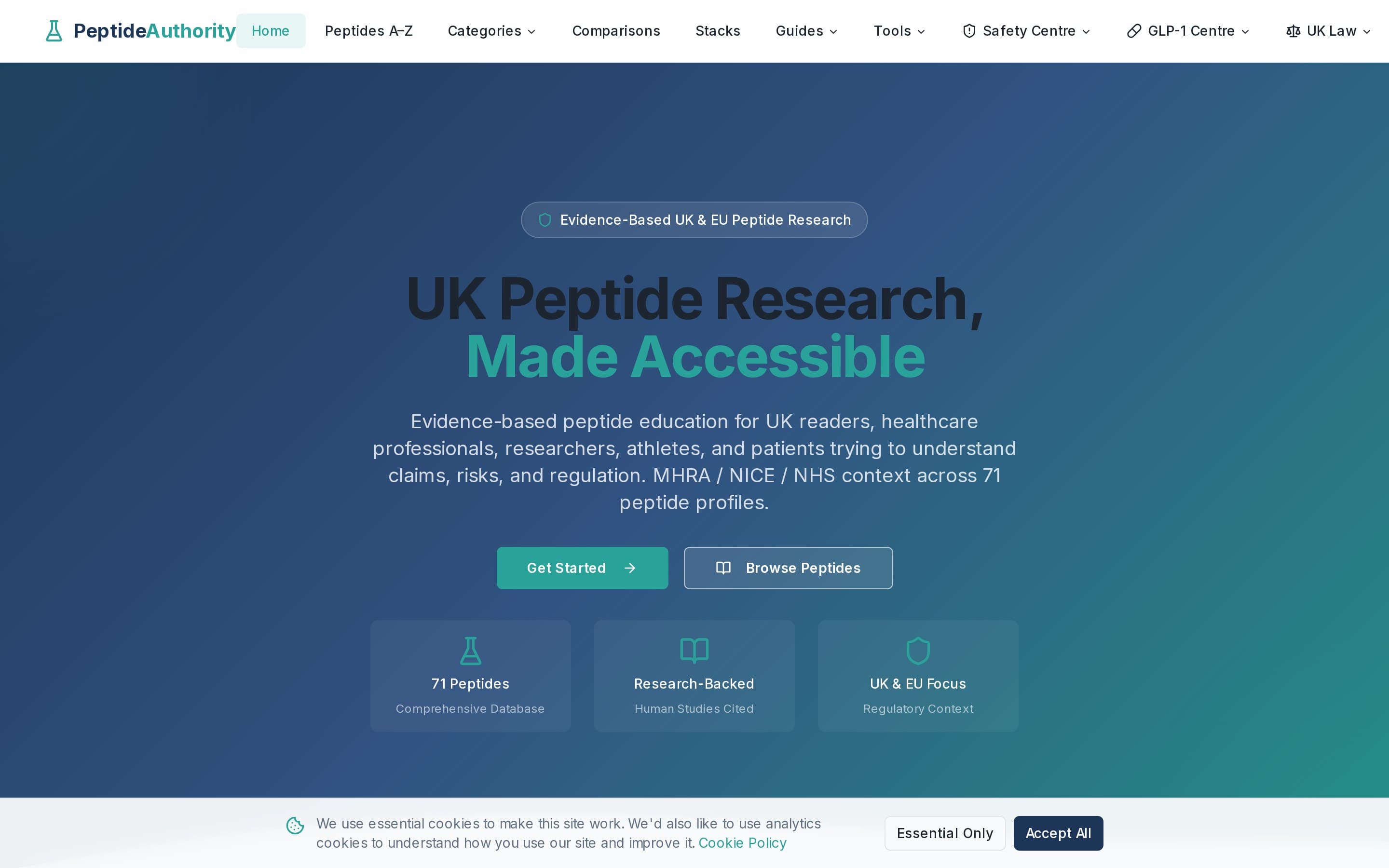 The Peptide Authority homepage