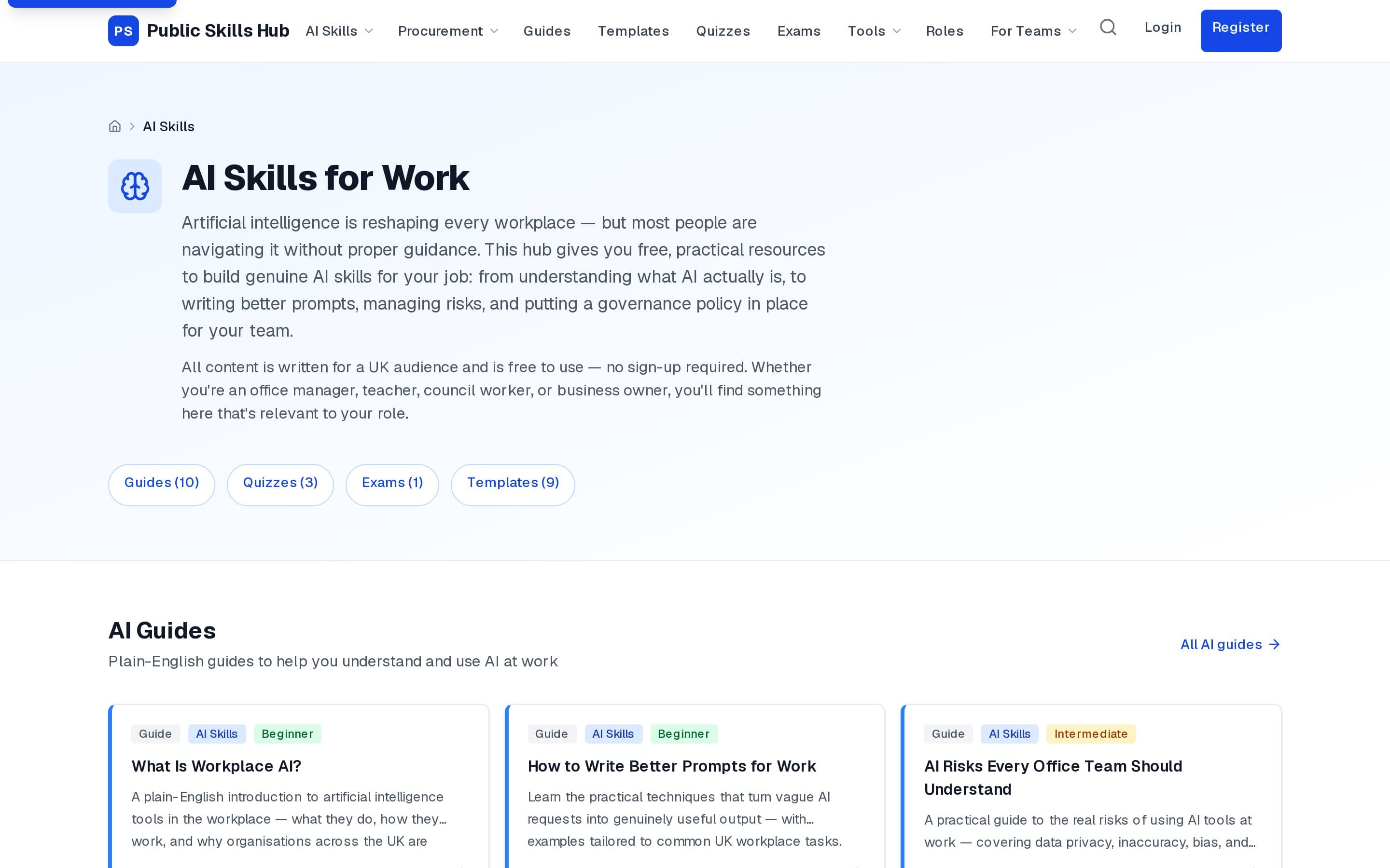 Public Skills Hub screenshot thumbnail 2