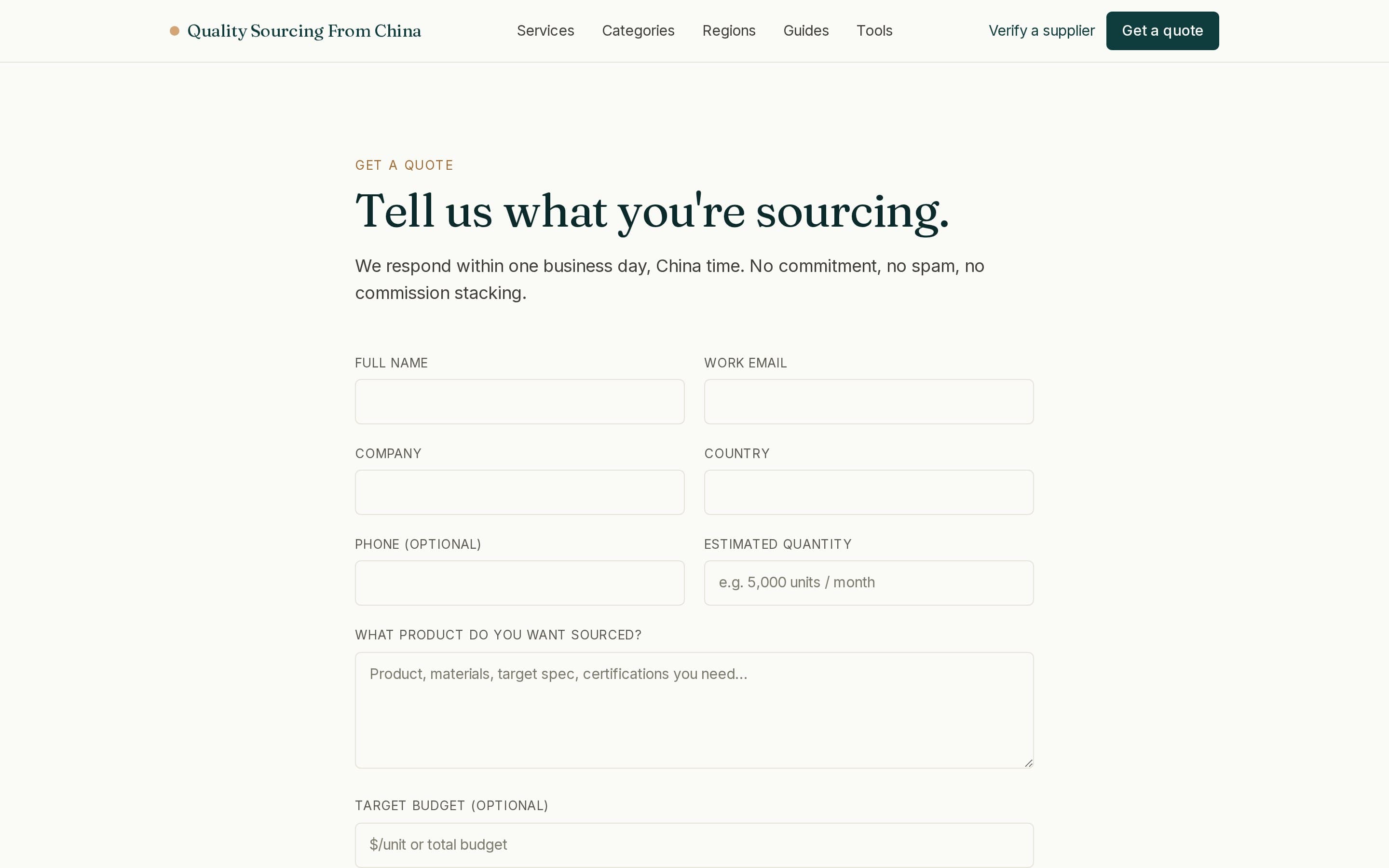 Quality Sourcing From China screenshot thumbnail 3