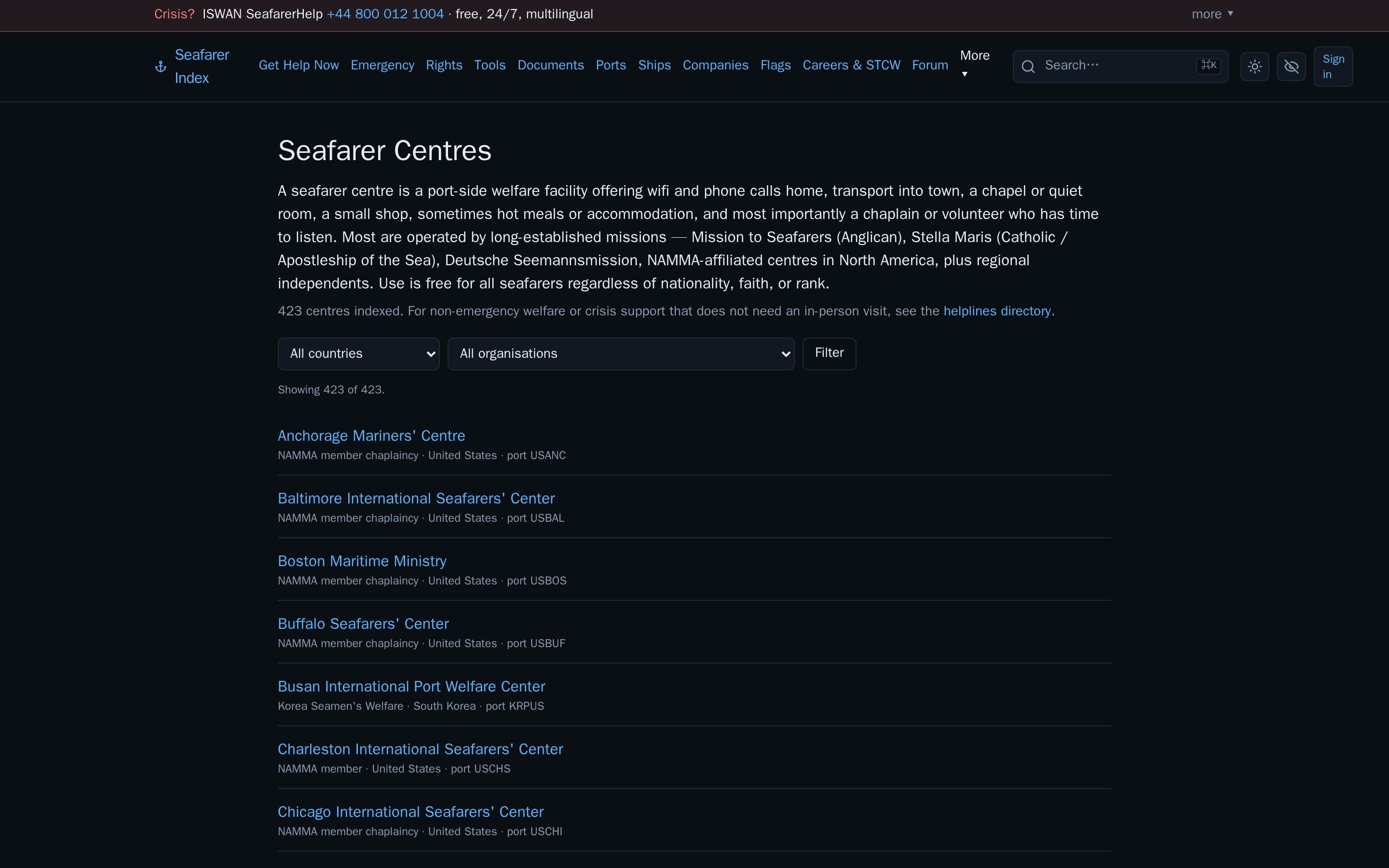 Seafarer Index screenshot thumbnail 3