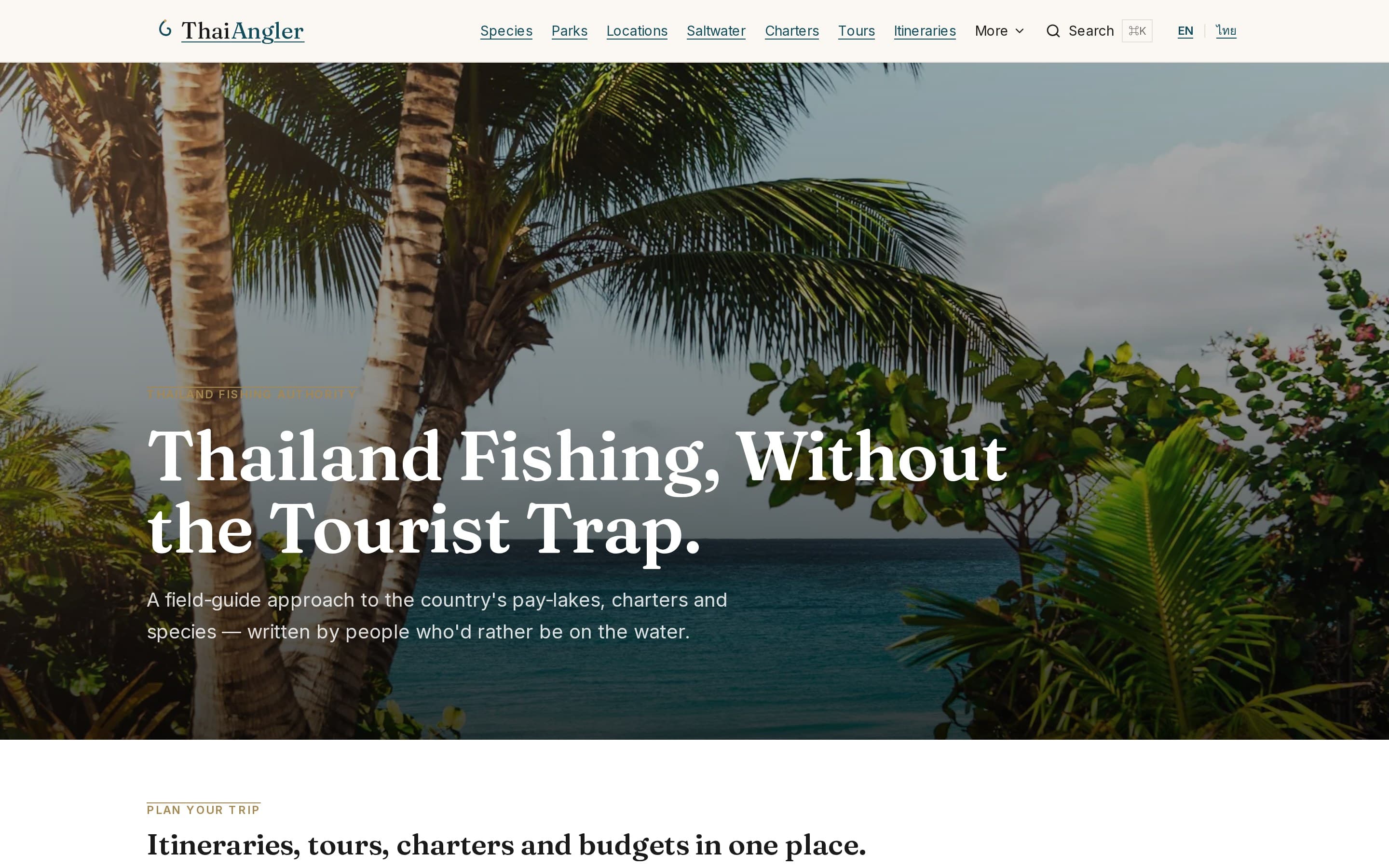 The Thai Angler homepage