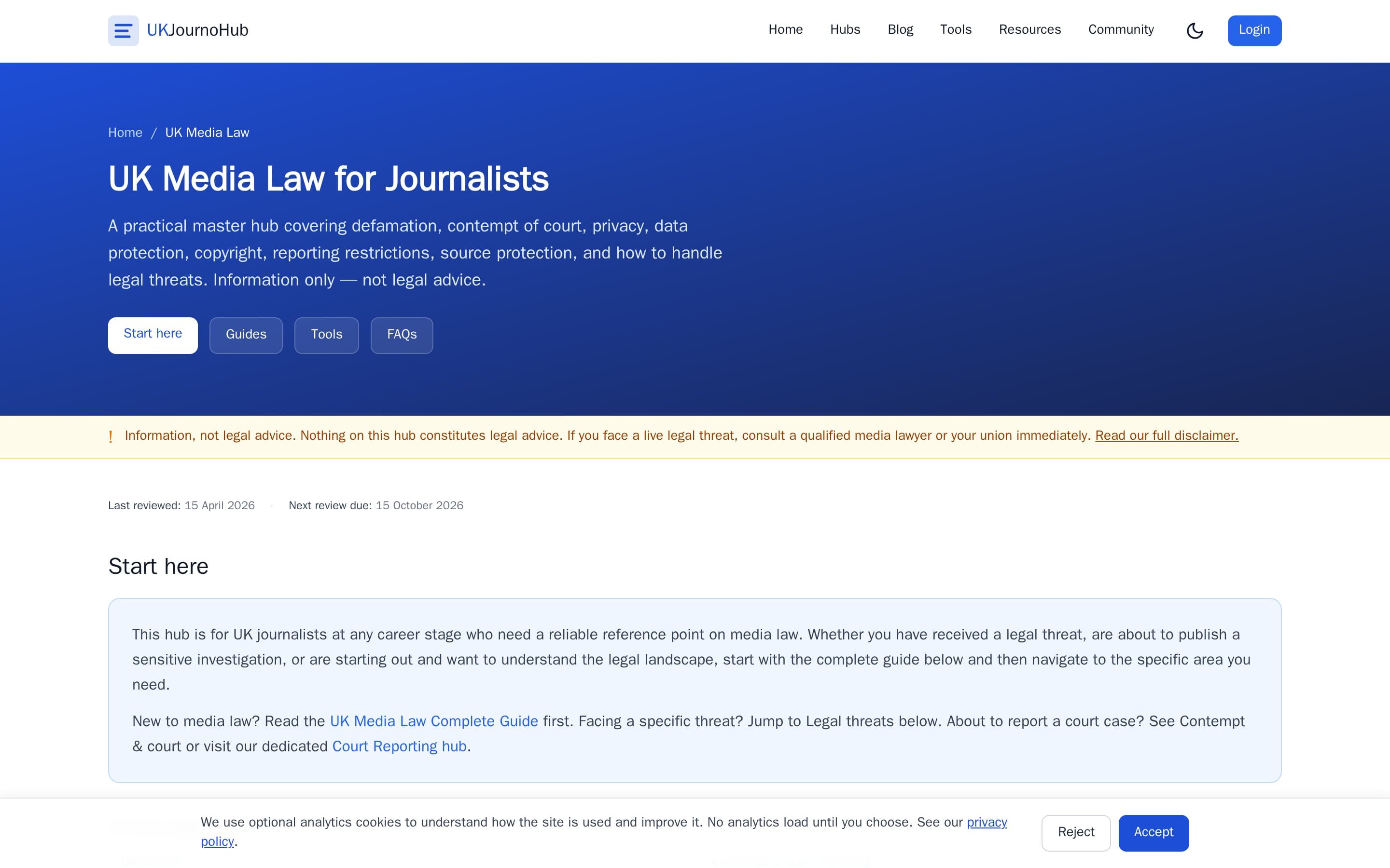 UK Journo Hub screenshot thumbnail 3