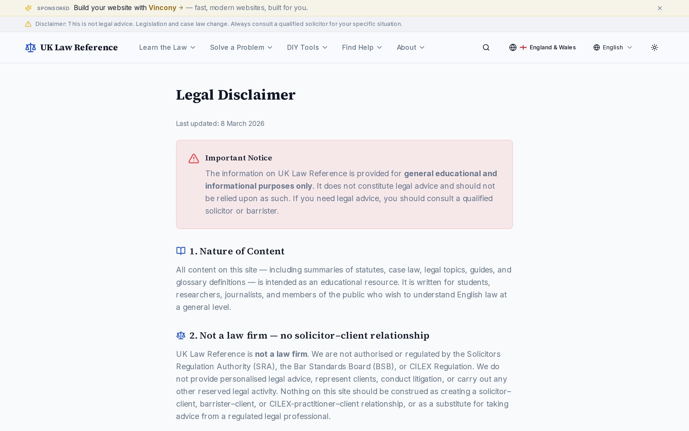 UK Law Reference screenshot thumbnail 3