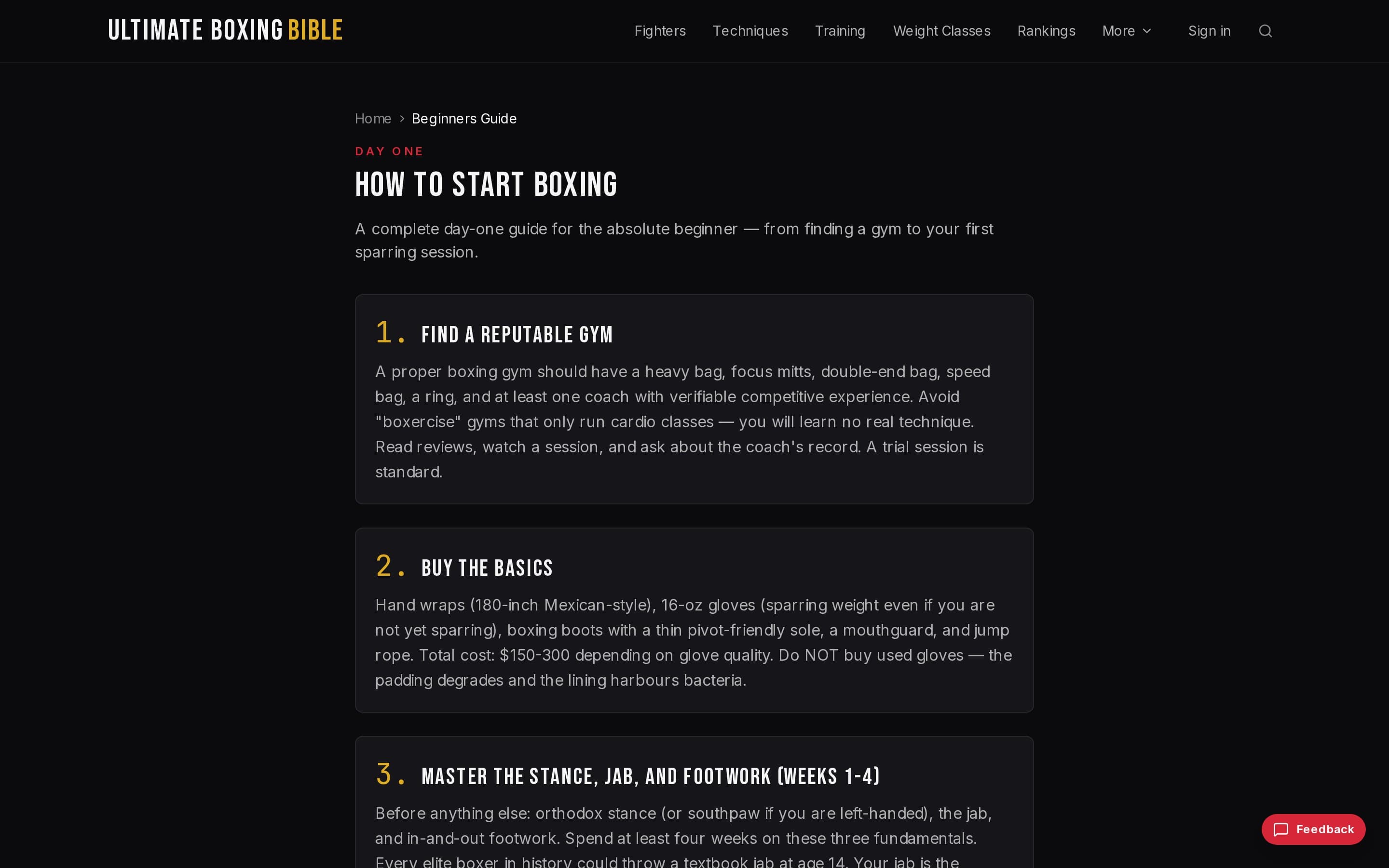 Ultimate Boxing Bible screenshot thumbnail 3